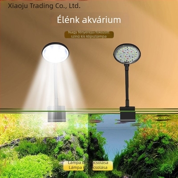 Kis akváriumhoz csipeszes LED világítás, Betta akváriumhoz, mini növényvilágítás, permetezésálló