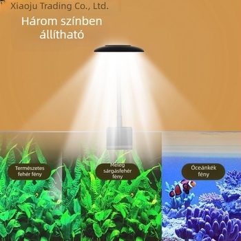 Kis akváriumhoz csipeszes LED világítás, Betta akváriumhoz, mini növényvilágítás, permetezésálló