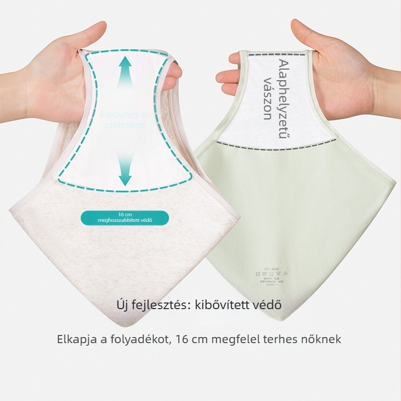 Aimi kismama magas derekú pamut alsó – 100% pamut, antibakteriális intim rész, légáteresztő, hastámasz, minden terhességi fázishoz és a szülés utáni időszakhoz