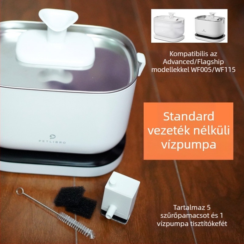 Petlibro Vezeték nélküli vízadagoló háziállatok számára sterilizáló vízpumpával macskáknak és kutyáknak