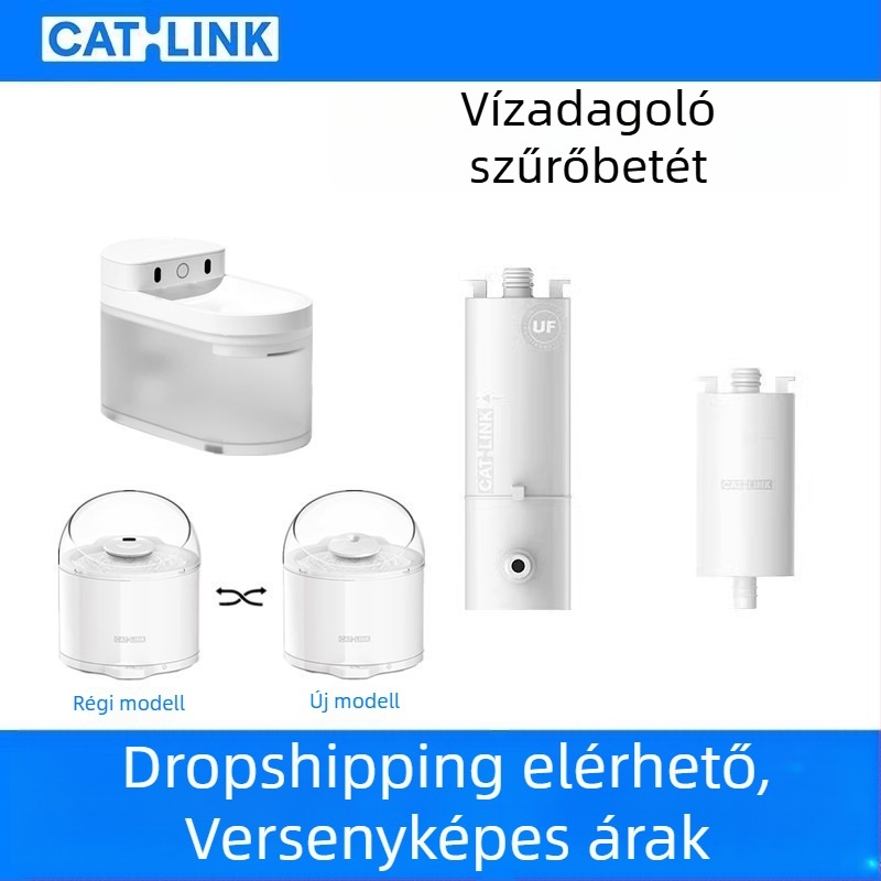 Catlink Macska vízadagoló kerámia szűrővel, vezeték nélküli ultrafiltrációs vízadagoló