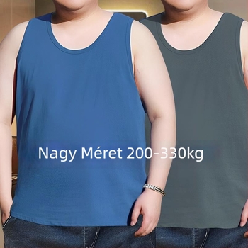 Plusz méretű férfi ujjatlan felső, extralarge, laza szabás nyárra, nagy pocakkal