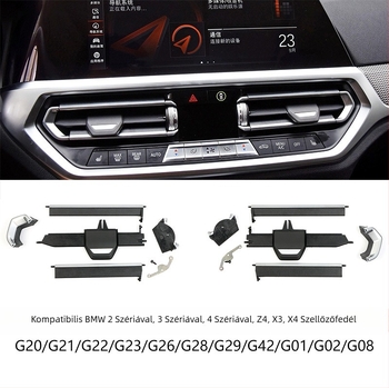 BMW első középső légcsatorna lapát a G-hez — Alkatrész számok 64119855415, 64119459488; Kompatibilis a G20/G21/G22/G23/G26/G28/G29/G42/G01/G02/G08 modelljeivel; Illik a 2-es, 3-as és 4-es sorozathoz, Z4, X3, X4