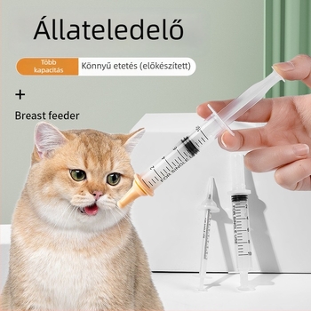 Kisállatok etető szirinja, PP anyagú, kézi etetésre, Friendly márka