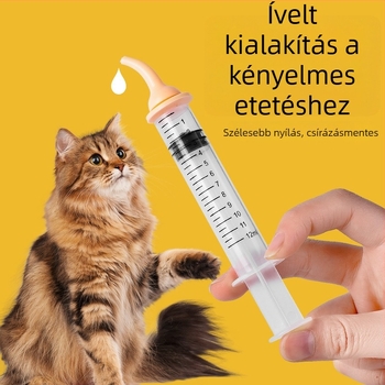 Kisállatok etető szirinja, PP anyagú, kézi etetésre, Friendly márka
