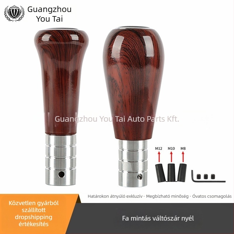 Fa textúrájú váltófej, alumínium ötvözetből; Márka: Yutai; Modell: Wood grain gear head; Kompatibilis általános modellekkel; Privát címkézés elérhető.