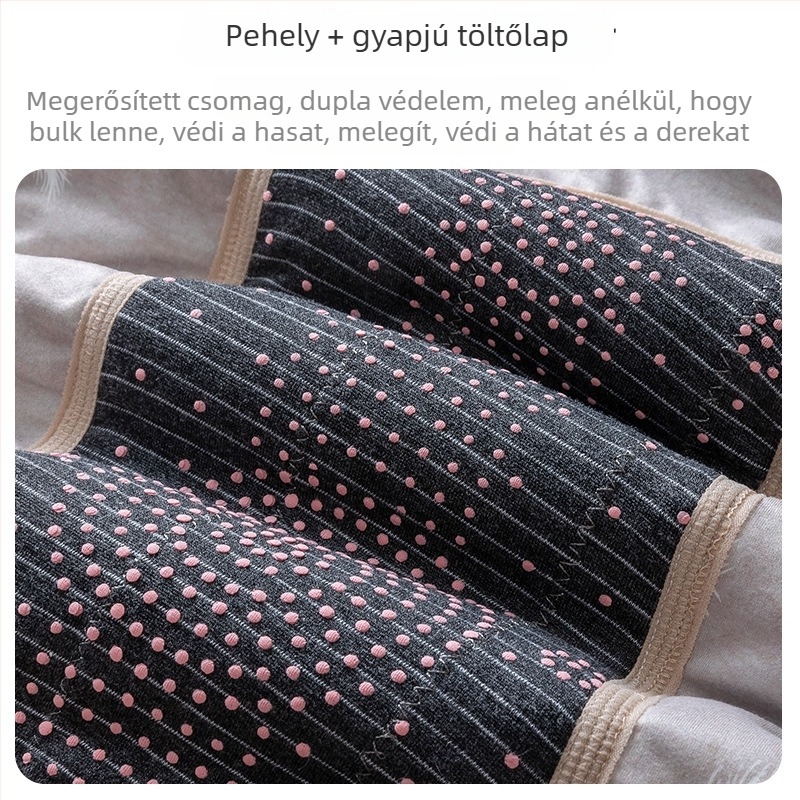 Férfi down mellény fleece béléssel, dupla réteg, elöl kötős zárás, kerek nyakú, 401–500 g/m² vastagság