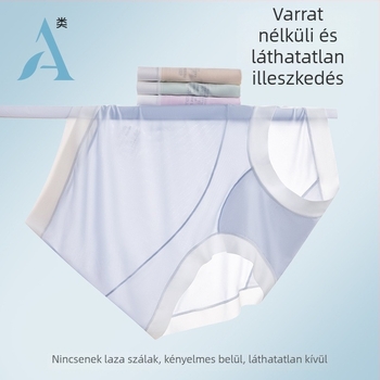 Magas derekú kismama alsó panellel a hasra, 10A antibakteriális, tiszta pamut, nyári vékony Ice Silk
