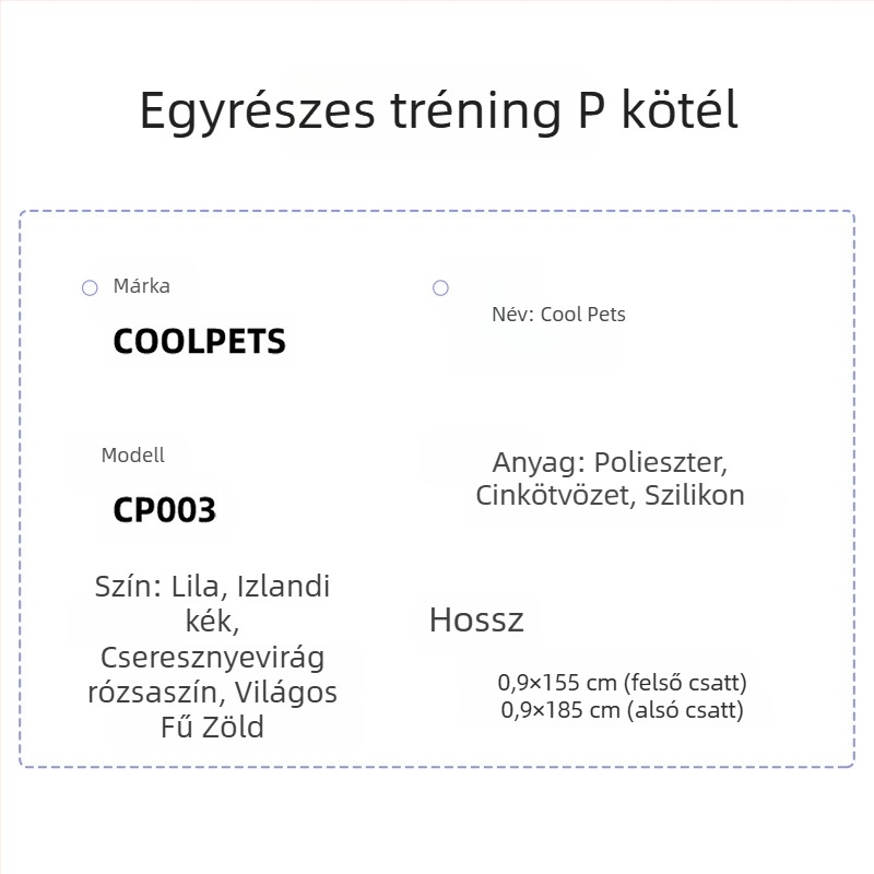 COOLPETS fényvisszaverő kutya póráz lánccal közepes és nagy testű kutyák számára, edzőpóráz, anti-tekeredés, kényelmes fogantyú