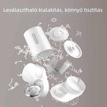Elektronikus kisállat vízadagoló és automata etető macskáknak és kutyáknak, nagy kapacitású, száraz–nedves elválasztás, integrált víz- és etetőrendszer