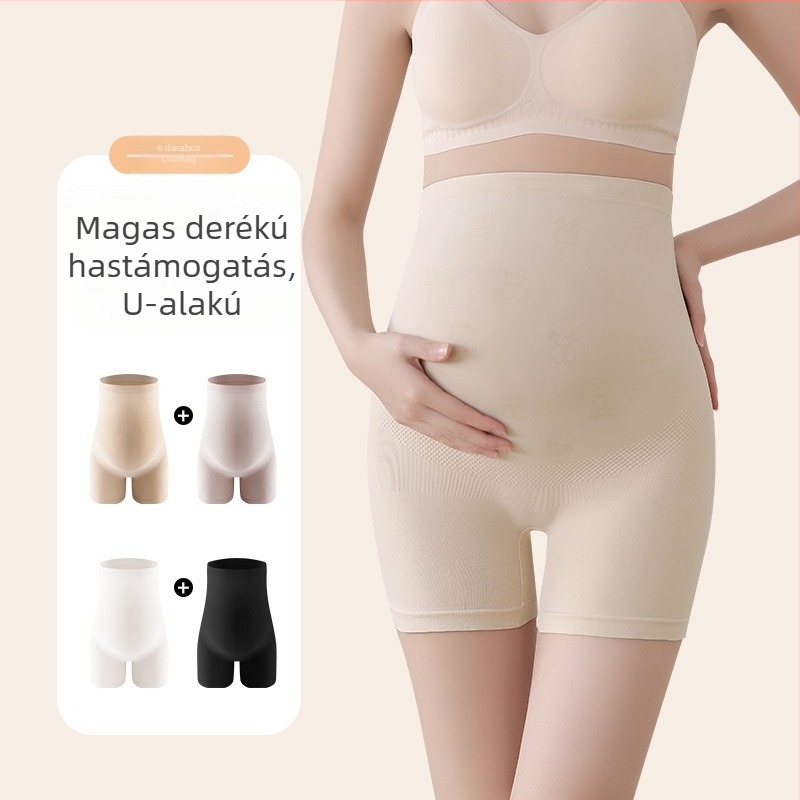 Kismama nadrág magas derekú, lélegző és antibakteriális nylon kötött anyagból, szövetszáma 30