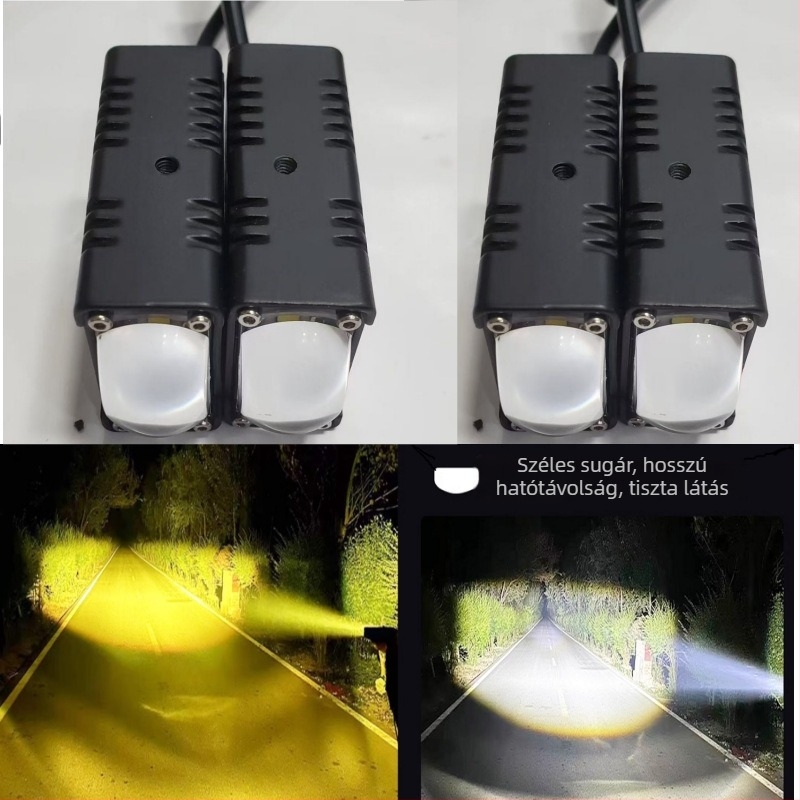LED lézeres spotlámpa a hűtőmaszkba rejtve, tetővilágítás teherautók és terepjárók számára