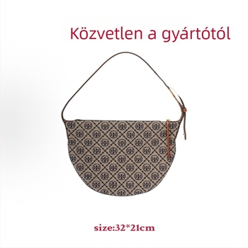Vászonból készült válltáska városi minimalista stílussal, gombóc alakú forma, cipzáras nyitás, belső cipzáras zseb, két vállpánt