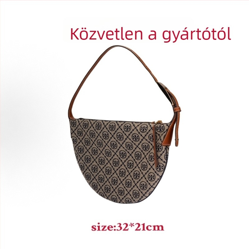 Vászonból készült válltáska városi minimalista stílussal, gombóc alakú forma, cipzáras nyitás, belső cipzáras zseb, két vállpánt