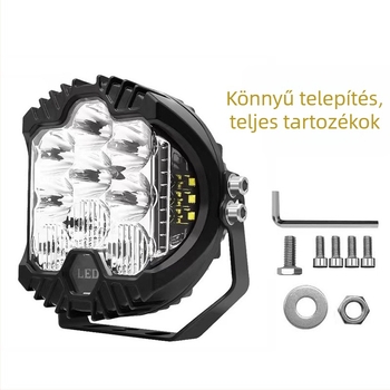 LED munkalámpa terepjárókhoz háromoldalas világítással, univerzális kompatibilitás, 9-36V, 4000 lm