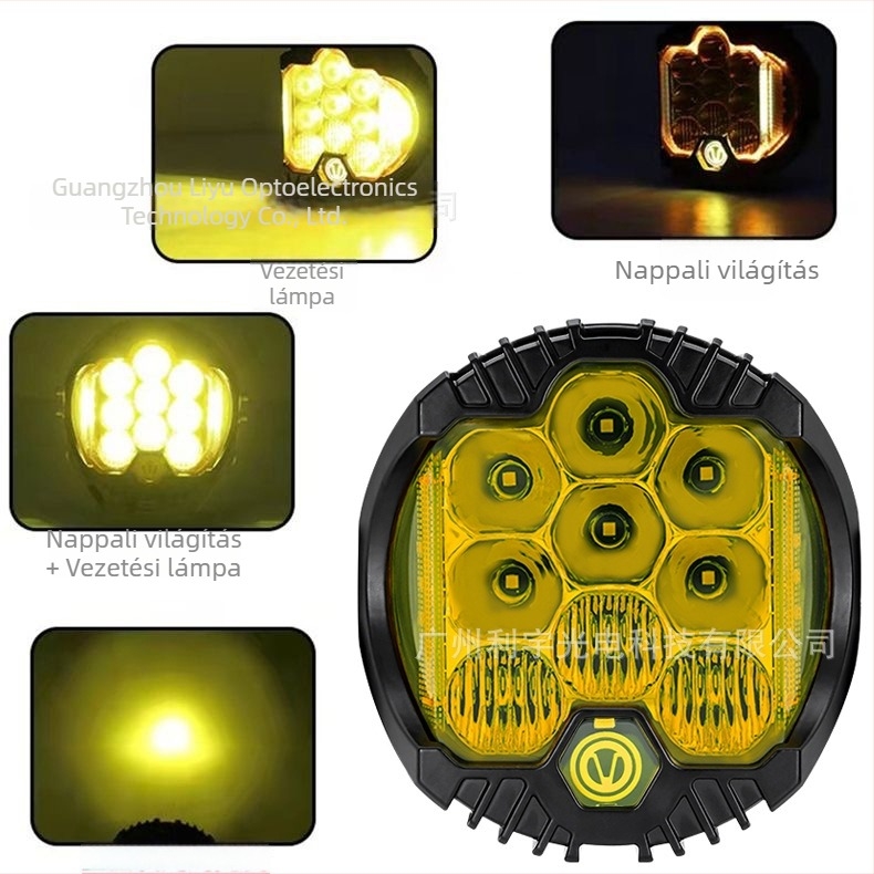 LED munkalámpa terepjárókhoz háromoldalas világítással, univerzális kompatibilitás, 9-36V, 4000 lm