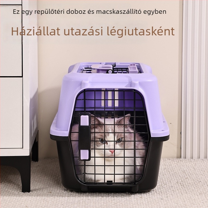 Wang xingyu PVC macska- és kutyaszállító táska, kapacitás 15, közepes keménységű, háziállat táska