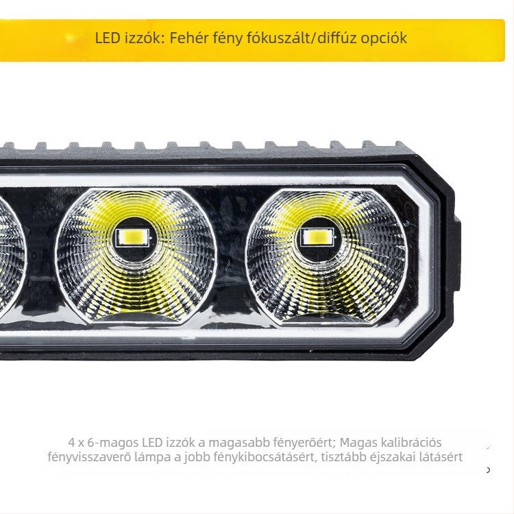 Off-road grille spotlámpa, hosszú sávos tetővilágítás, 80W, DC12-60V, modell ZS-5310