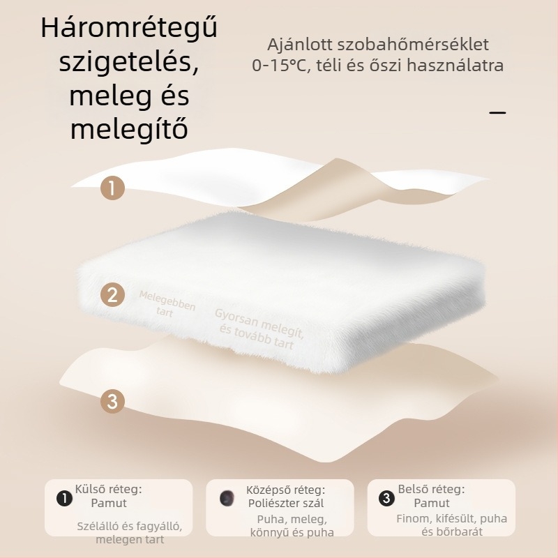 Újszülött takaró 95% tiszta pamut és poliészter töltettel – cartoon minta, megfelelő tavaszra, őszre és téli időszakra