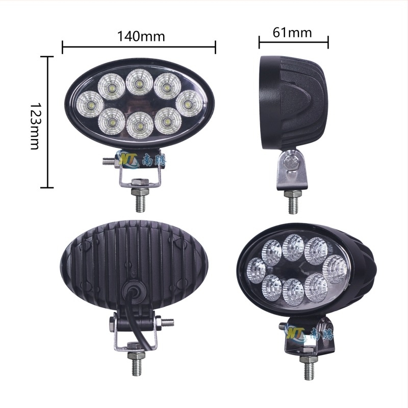 Traktor kabin LED mennyezeti fénye széles látómezővel, 24W, DC12-60V, 1040 lm, 6000-6500K