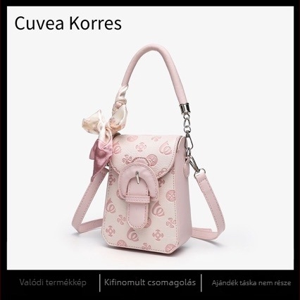 Cuvea Korres PU Keresztpántos Telefon Táska, Puha, Fedélzárás