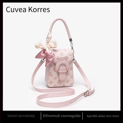Cuvea Korres PU Keresztpántos Telefon Táska, Puha, Fedélzárás