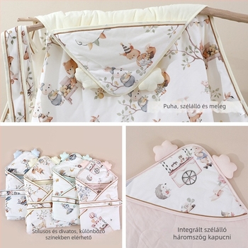 Ölelő babatakaró - 100% pamut, töltet pamut, 0,5 kg alatt, újszülötteknek