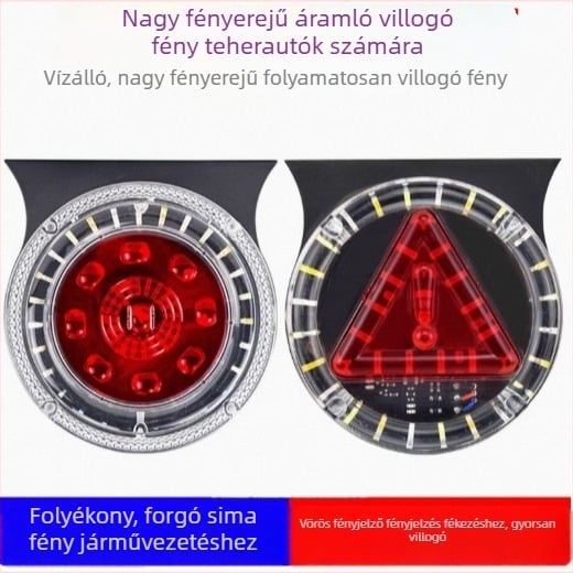 Kamion LED villanó fény 12-24V, hátsó és oldalsó fény, antifog a trailerhez