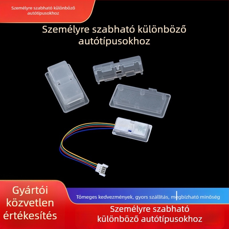 Autó belső lábtér lámpa B RGB környezeti világítással és hangvezérléssel; Márka Ruihao; Anyag: Műanyag; Modell: Car footrest lamp B; Alkalmazható modell: Általános.