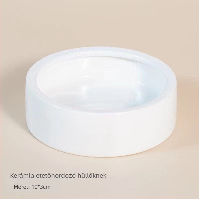 Kérámiás kisállat etető tál (Anti-Tilt, Anti-Splash; Xin Boheng; származás: Dehua; 360 darab; akváriumhoz)