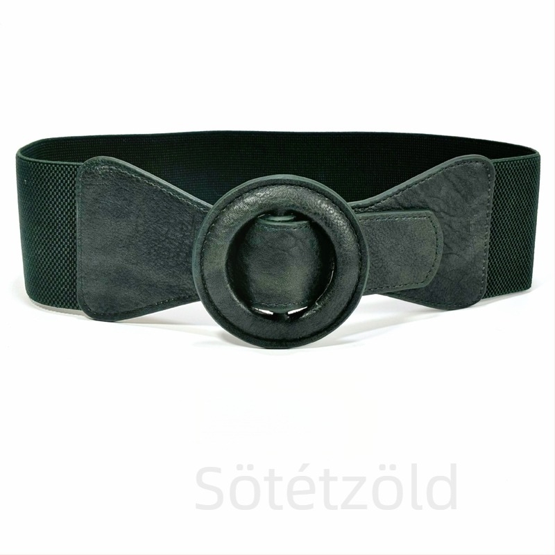 PU bőr derékszíj ruhákhoz és kabátokhoz, széles stílus, distressed felület, Japán gombos zárás, márka 001