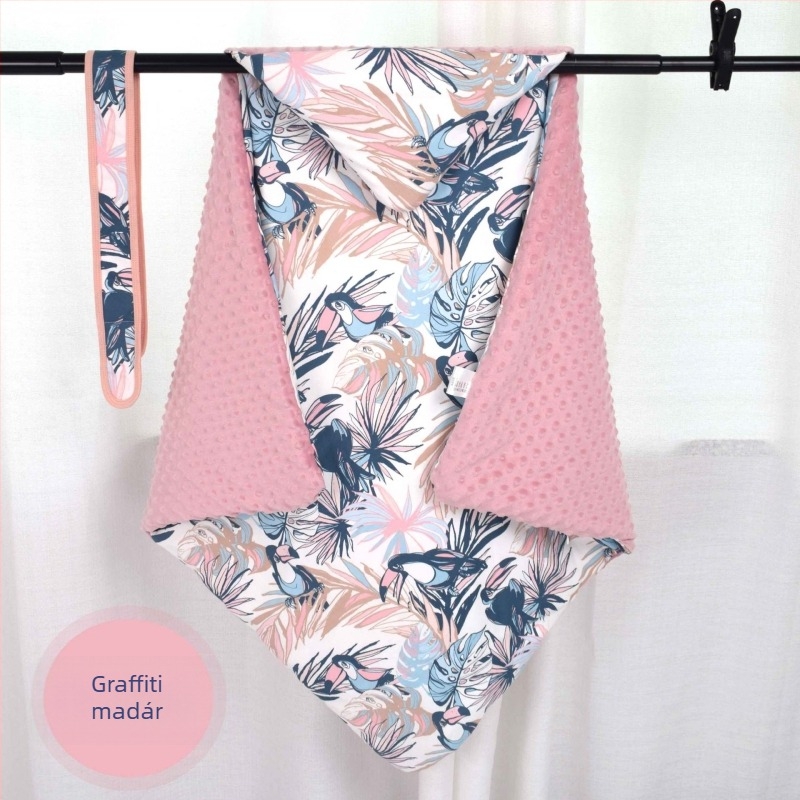 Baba quilt pamut töltettel és 100% pamut anyaggal, 700 g, tavasz-ősz, mesefigurás mintával, 0–3 éves kor közötti csecsemőknek