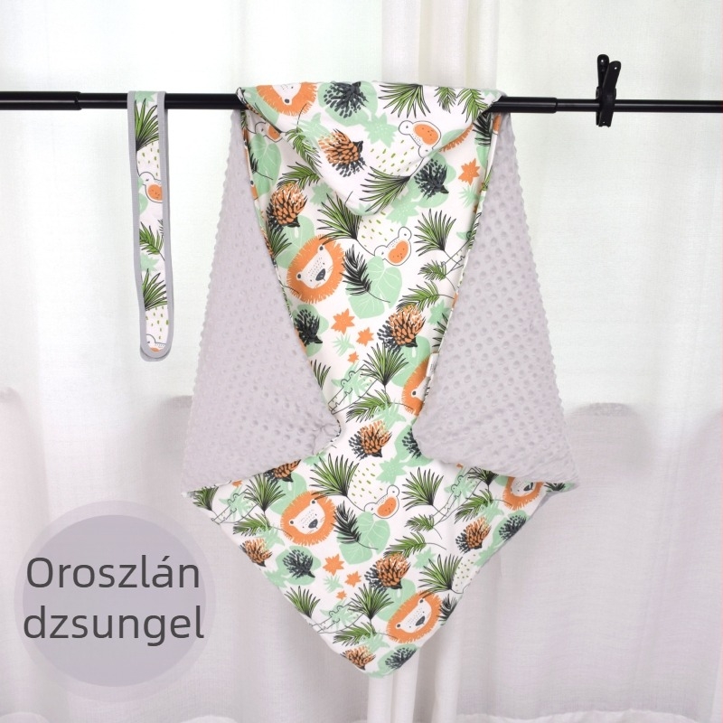 Baba quilt pamut töltettel és 100% pamut anyaggal, 700 g, tavasz-ősz, mesefigurás mintával, 0–3 éves kor közötti csecsemőknek