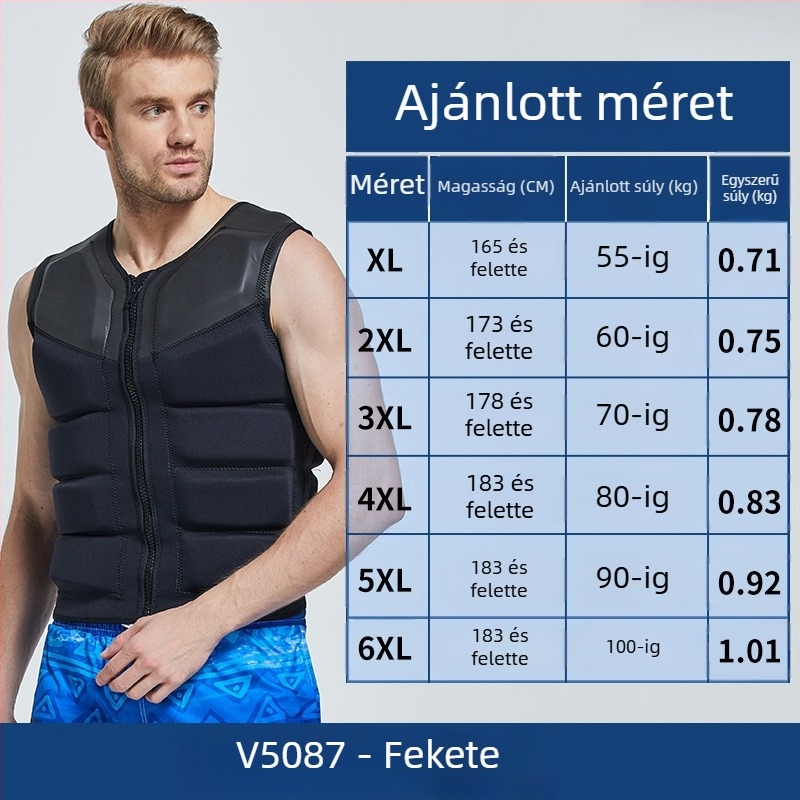 Felnőtt mentőmellény, márka Shabbat, EPE anyag, licencelt magáncímke