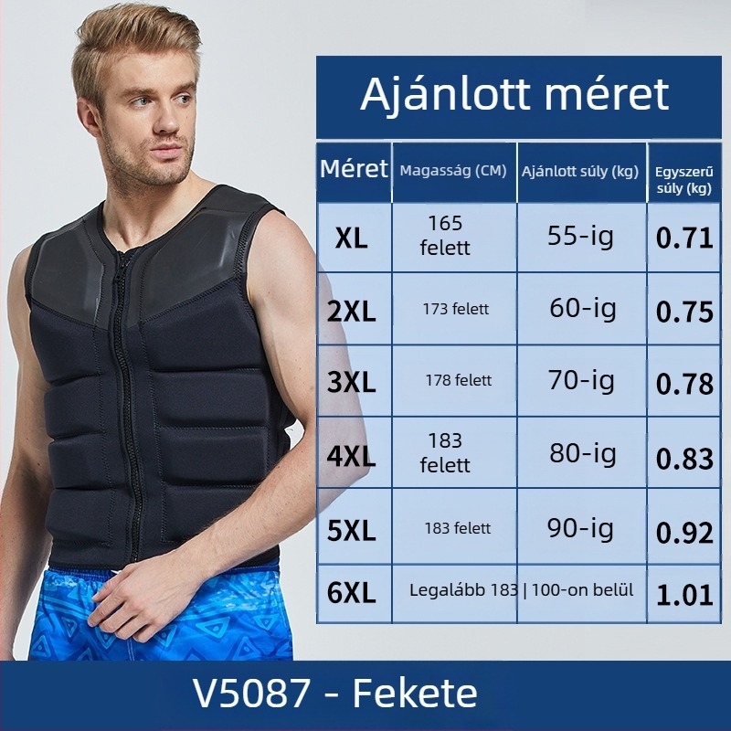 Felnőtt mentőmellény, márka Shabbat, EPE anyag, licencelt magáncímke