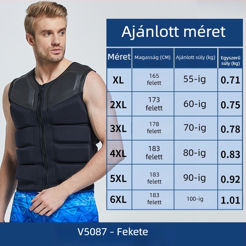 Felnőtt mentőmellény, márka Shabbat, EPE anyag, licencelt magáncímke