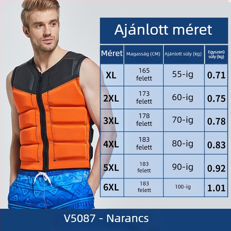 Felnőtt mentőmellény, márka Shabbat, EPE anyag, licencelt magáncímke