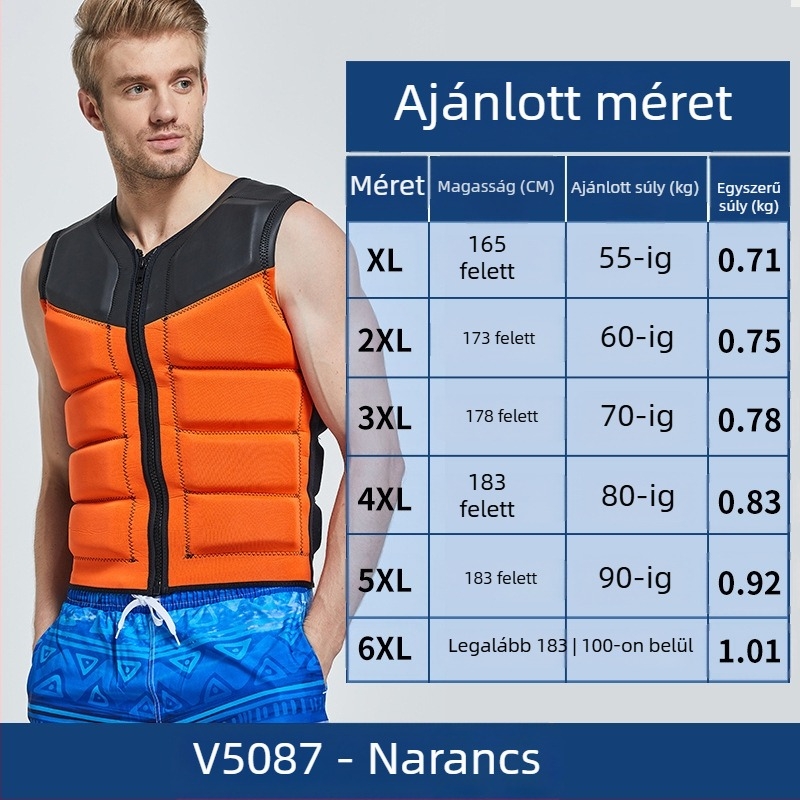 Felnőtt mentőmellény, márka Shabbat, EPE anyag, licencelt magáncímke