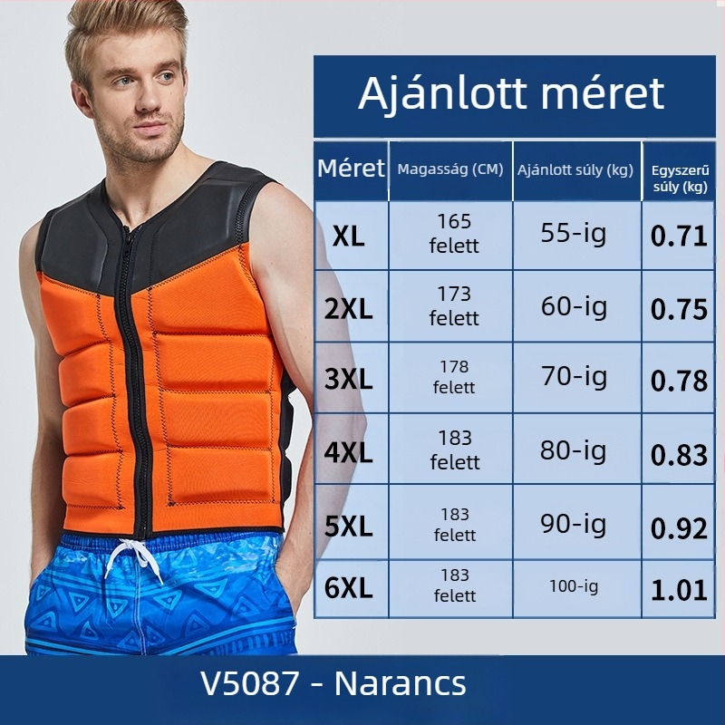 Felnőtt mentőmellény, márka Shabbat, EPE anyag, licencelt magáncímke