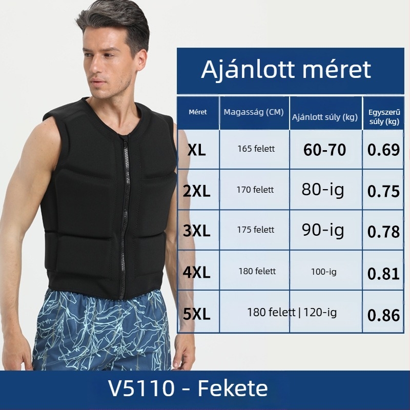 Felnőtt mentőmellény, márka Shabbat, EPE anyag, licencelt magáncímke