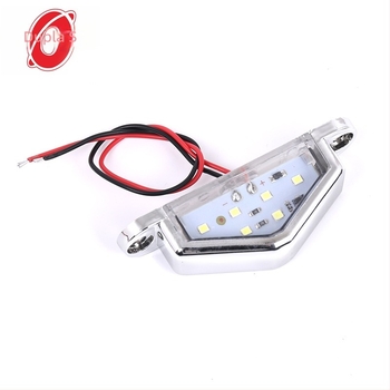 Kamion rendszámtábla lámpa, 6 LED, 12–24V működés
