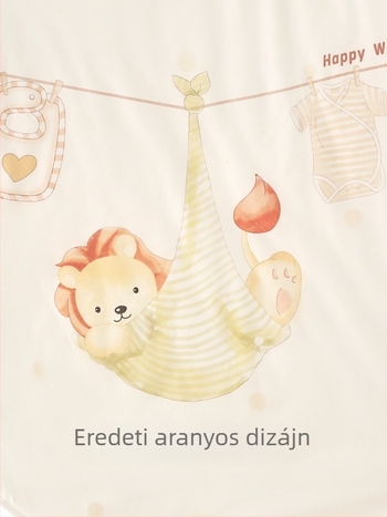 Újszülött ölelő takaró, 100% pamut anyag, töltet poliészter-pamut, tavaszra, őszre és télre, újszülötteknek (0-1 év)