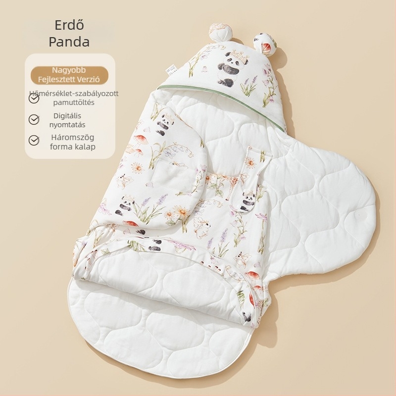 Butterfly Swaddle takaró újszülötteknek – 100% pamut, 500–800 g, őszi-téli szezon, könnyű luxus stílus, testreszabás elérhető