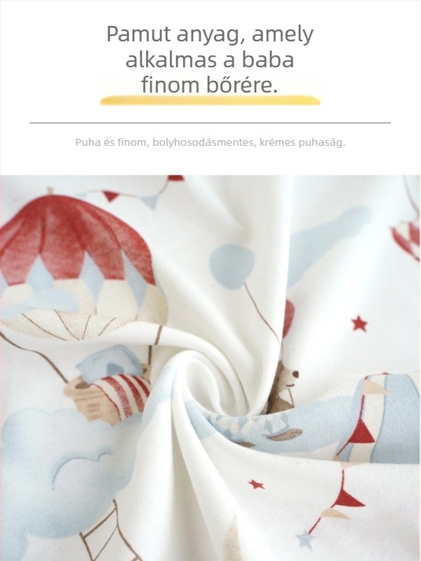 Újszülött Anti-Startle swaddle, vékony kötött pamut, cartoon minta, nyári használatra