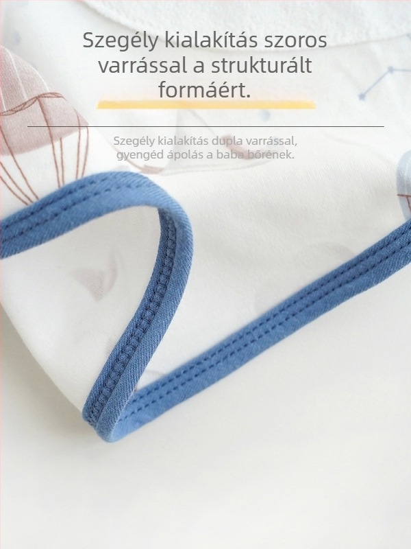 Újszülött Anti-Startle swaddle, vékony kötött pamut, cartoon minta, nyári használatra