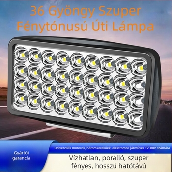 LED autó lámpa – magas és alacsony fényvonal, 12V-80V, retrofit spot elektromos járművekhez, traktorokhoz és négykerékűekhez