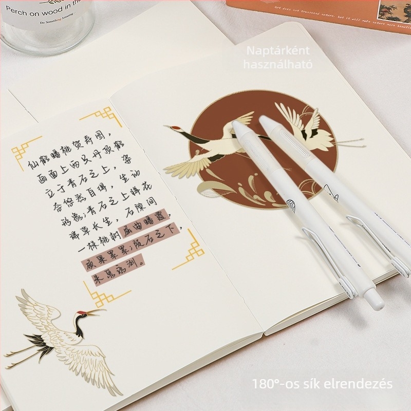 Kínai stílusú notesz vonalas kötésű, papírborító, Dowling papír, 80 g/m², 100–200 oldal