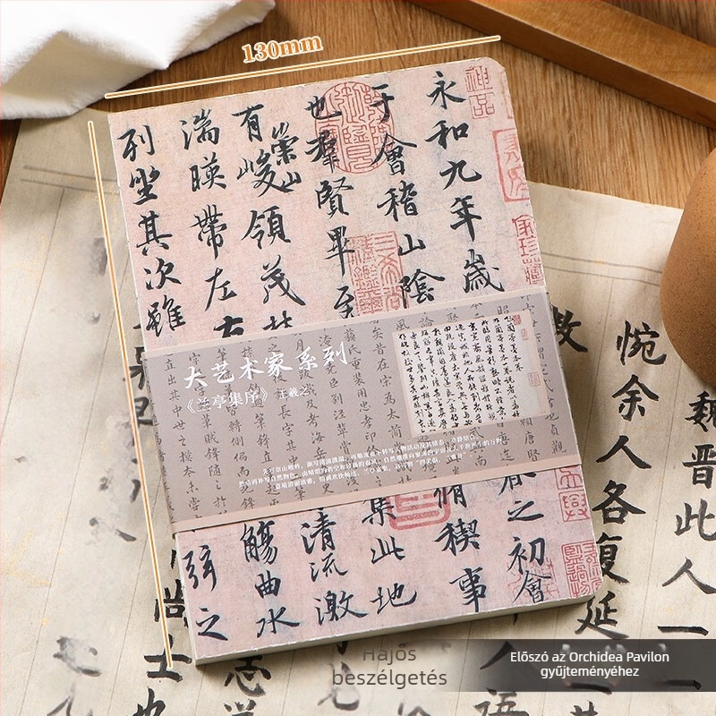 Kínai stílusú notesz vonalas kötésű, papírborító, Dowling papír, 80 g/m², 100–200 oldal