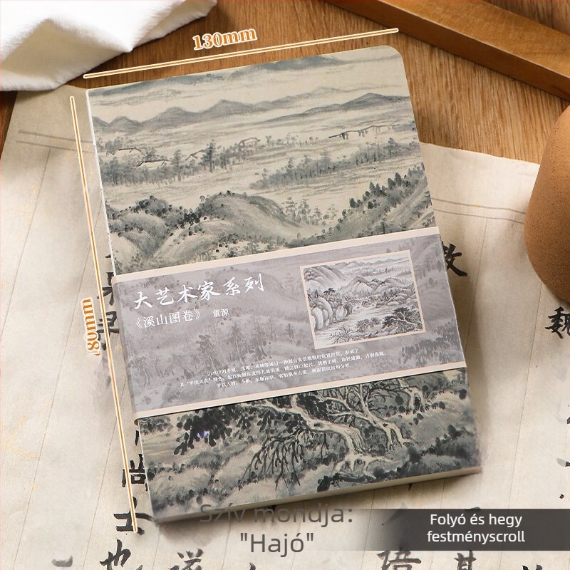 Kínai stílusú notesz vonalas kötésű, papírborító, Dowling papír, 80 g/m², 100–200 oldal