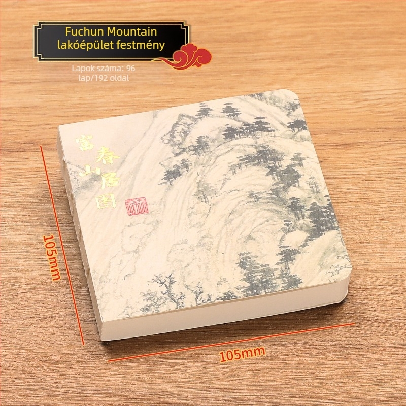 Kínai stílusú notesz vonalas kötésű, papírborító, Dowling papír, 80 g/m², 100–200 oldal
